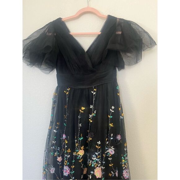 Mac Duggal Embellished Illusion V-Neck Gown NEW NWT - Picture 4 of 14